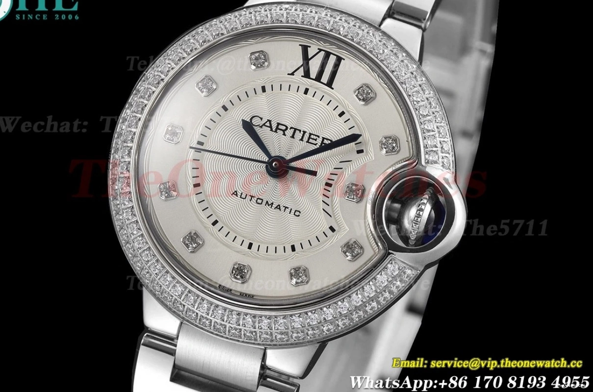 NH05 GDF Ballon Dia Cartier SS Bleu Silver SS 33mm De 1224